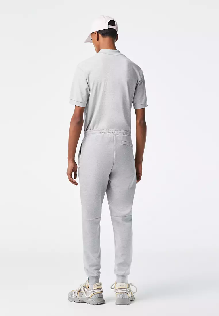 Men’s Slim Fit Heathered Cotton Blend Tracksuit Pants