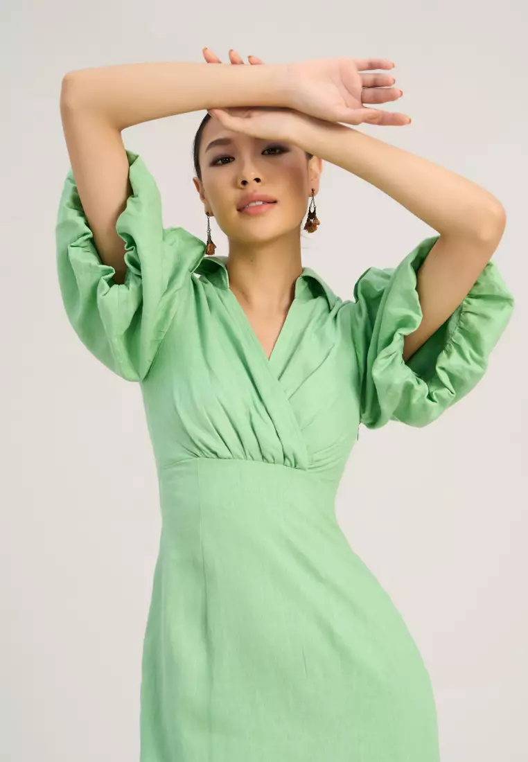 Light Green Midi Dress