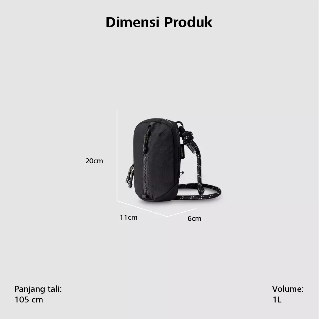 Bodypack Hetz Vision Lanyard Wallet - Black