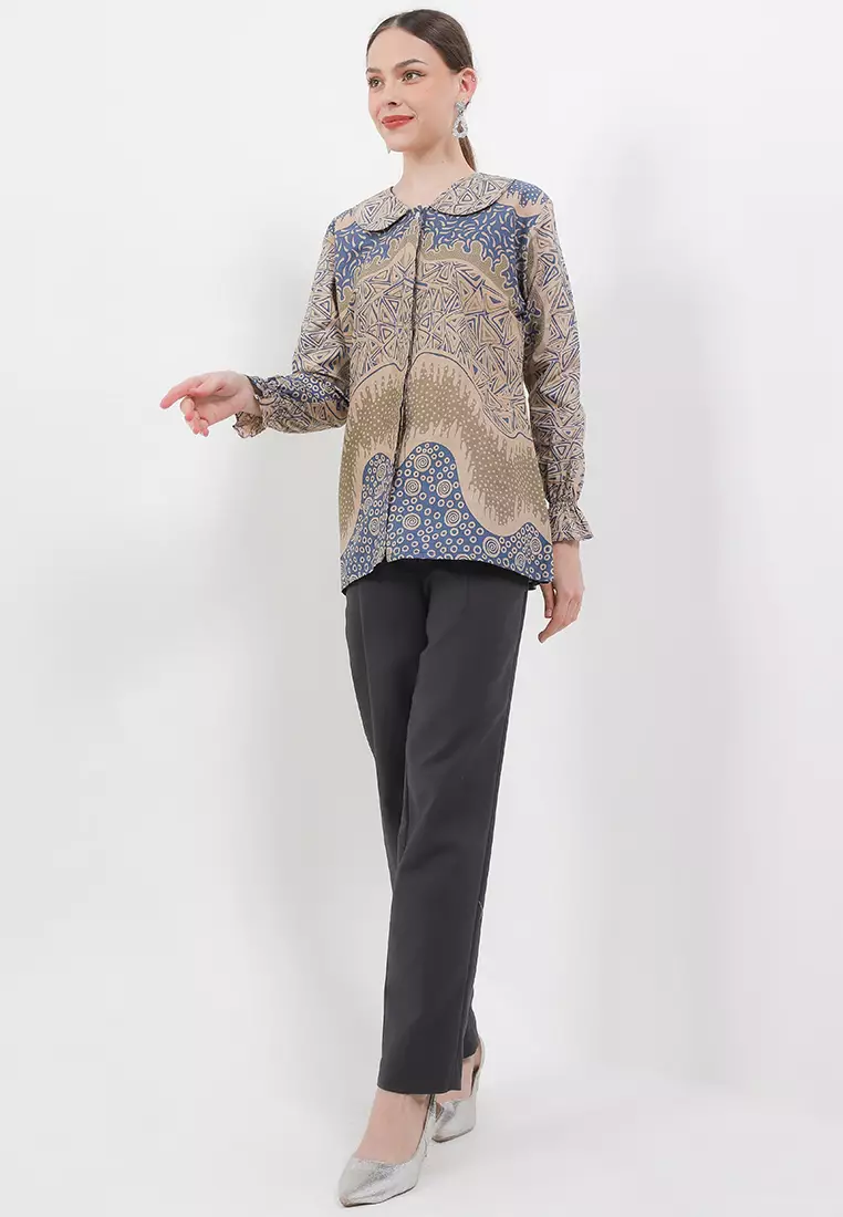 Piramid Blouse Batik Premium Wanita Casual Modern