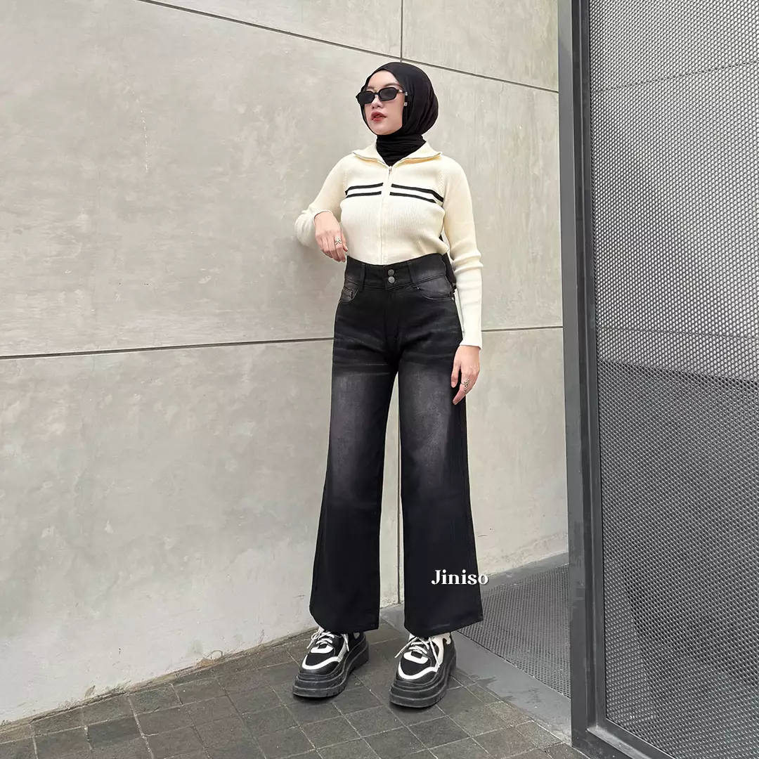 Petite Highwaist Baggy Jeans 163 FAME