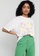 Monki white Cotton Tee With Front Print BCA81AAC7D44F6GS_1