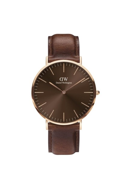 Daniel Wellington Classic 40mm St Mawes Rose Gold Dial - Watch for men - Leather strap - DW official - Men's watch - Male watch - Brown dial - Authentic 2023 | Buy Daniel Wellington Online | ZALORA Hong Kong