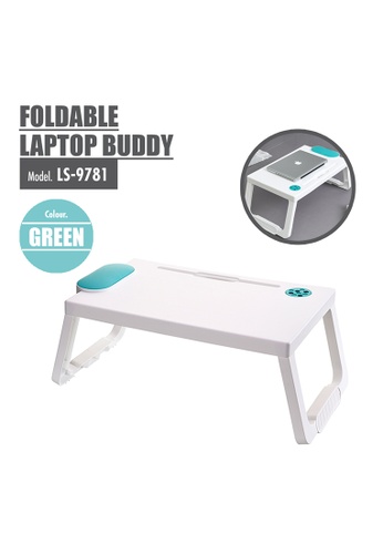 HOUZE green HOUZE - Foldable Laptop Buddy (Green) C8731HLD07D7F7GS_1