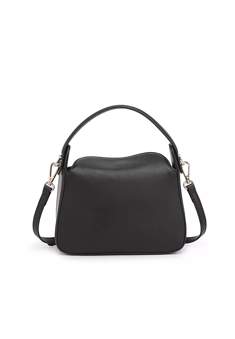 Women's Top Handle Bag / Sling Bag / Crossbody Bag - Black