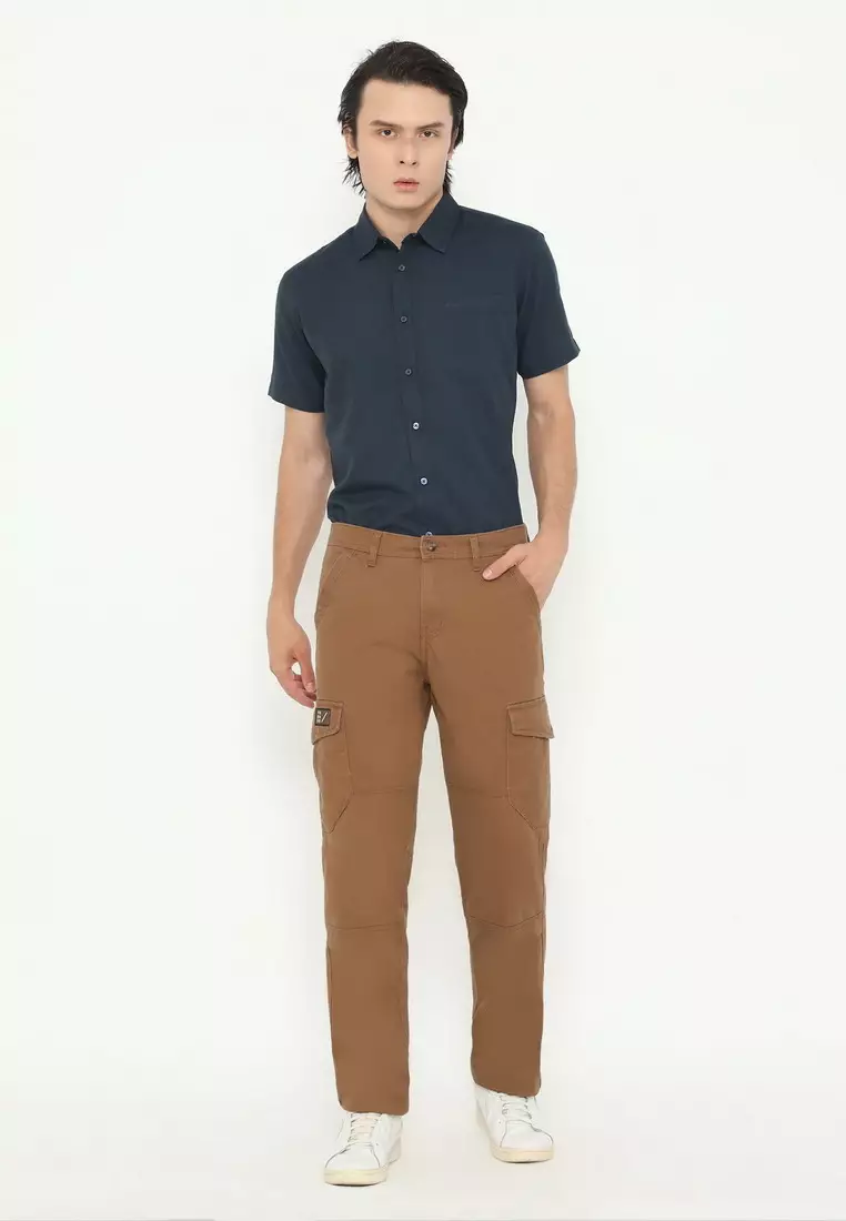 RBJ Celana Cargo Panjang Regular Fit Cotton Premium Pria