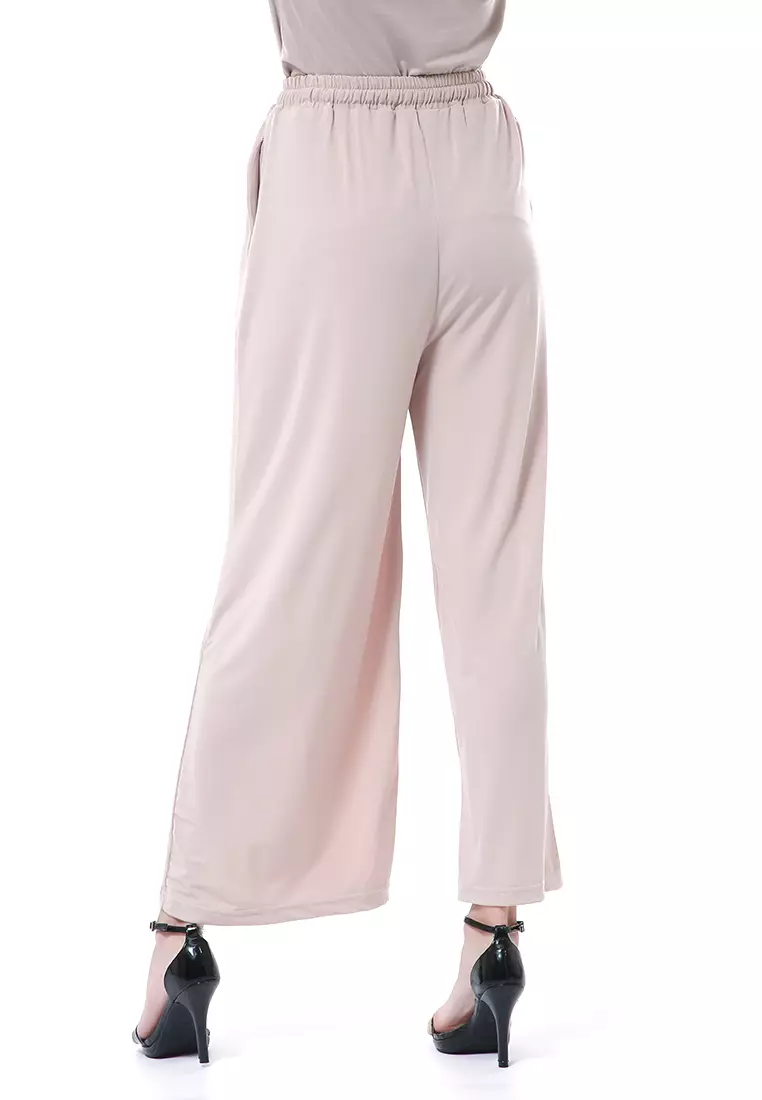 Nana Celana Kulot Bawahan Wanita Regular Fit Premium Quality - Cream