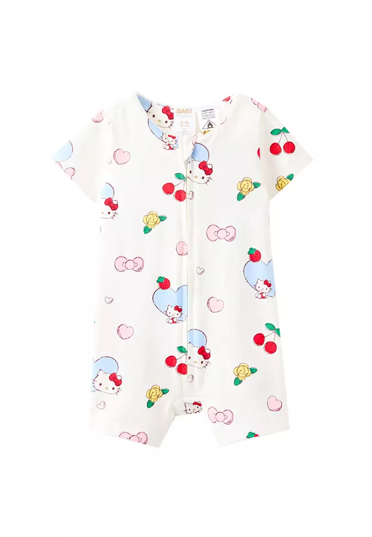 The Short Sleeve Zip Romper Licensed
