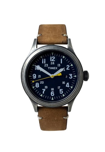 TIMEX brown Timex Scout Brown Leather Analog Quartz Watch For Men TW4B03800 OUTDOOR 4F219AC2A4D6D2GS_1