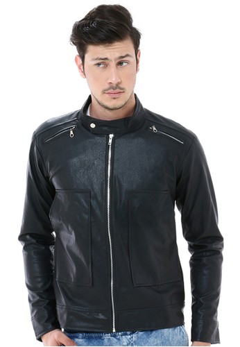 Crows Denim - Leather Jacket Black Design Style