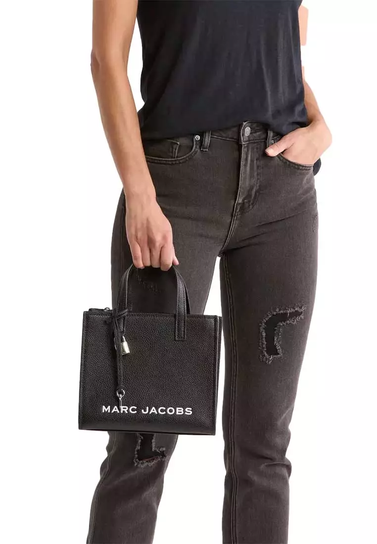 Mini Grind Leather Tote Black 4R3HTT020H02