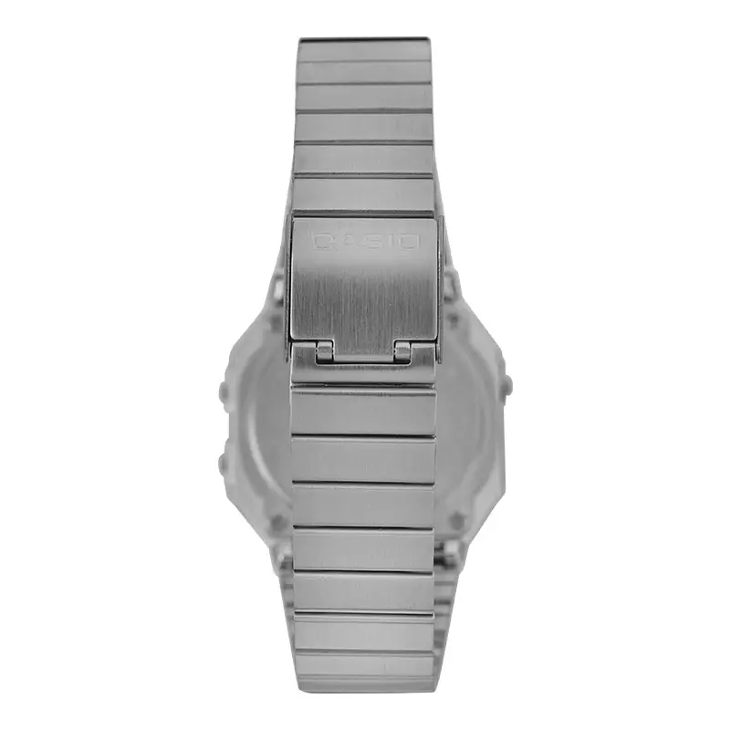 Jam Tangan Wanita Digital Casio Standard A700WEV-7ADF A700 Stainless Steel Strap