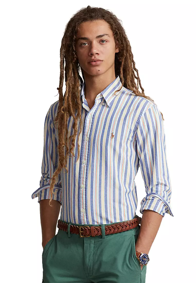 Custom Fit Striped Oxford Shirt