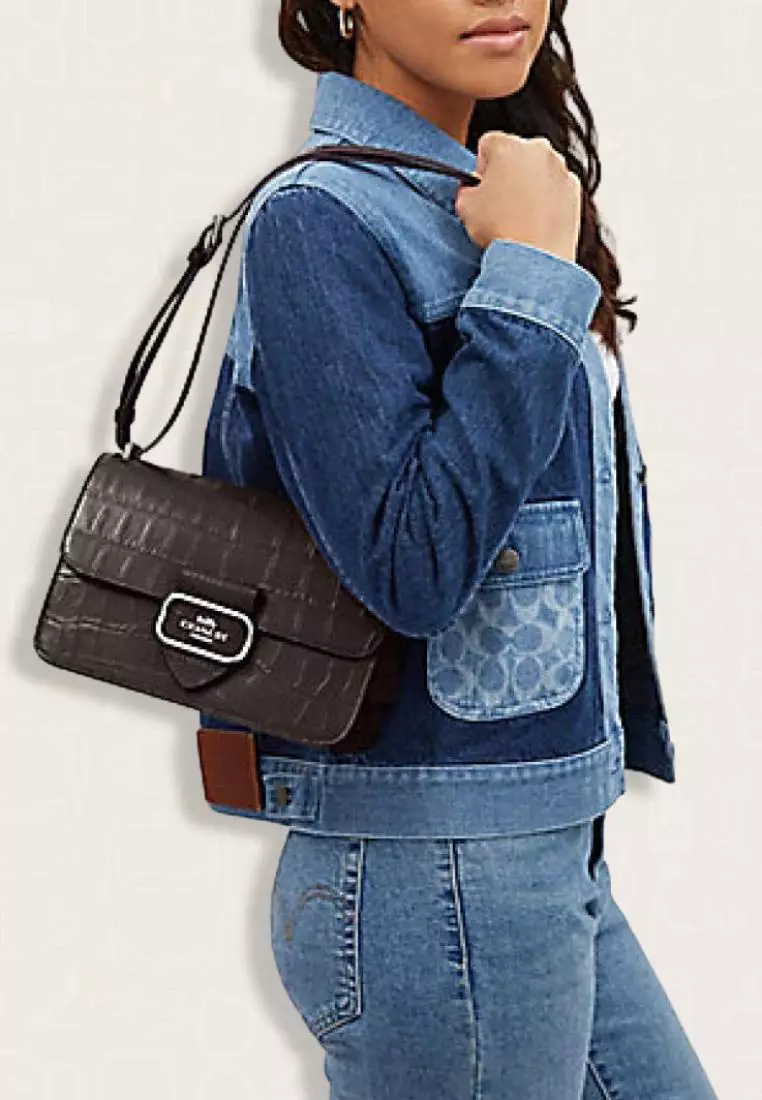 Coach Large Morgan Square Crossbody Amethyst