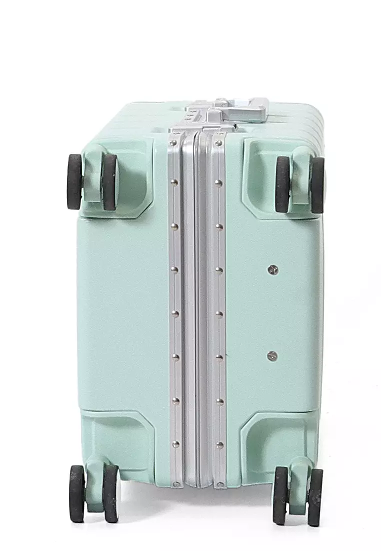 Barayev Koper Alumunium Frame Size 20 Inch Travel Bag Unisex TSA Lock Material Polycarbonate ORIGINAL - Mint