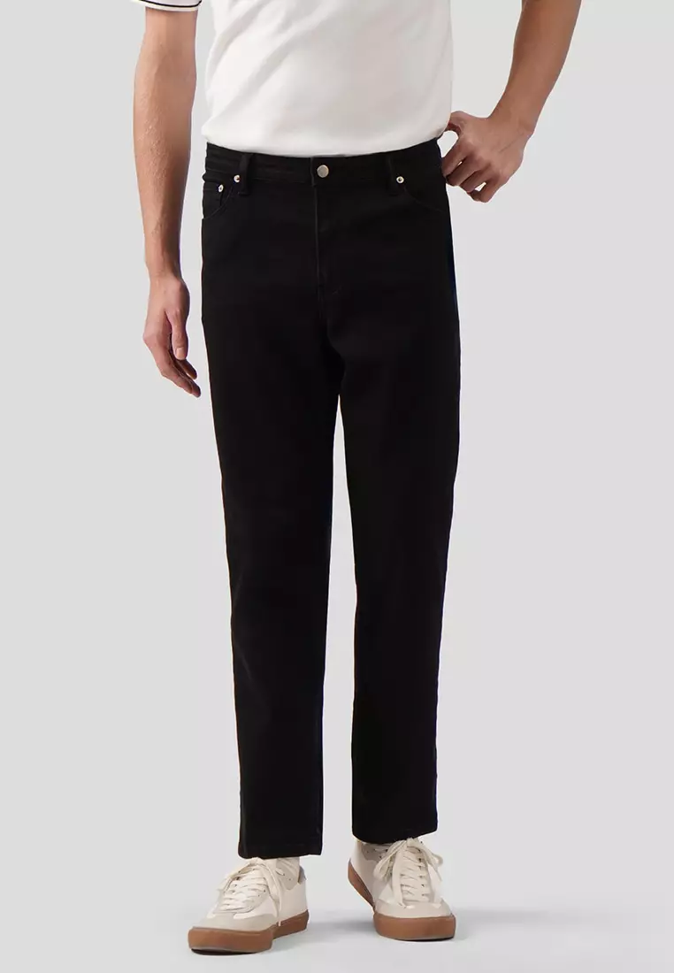 Regular Fit Raw Denim Jeans