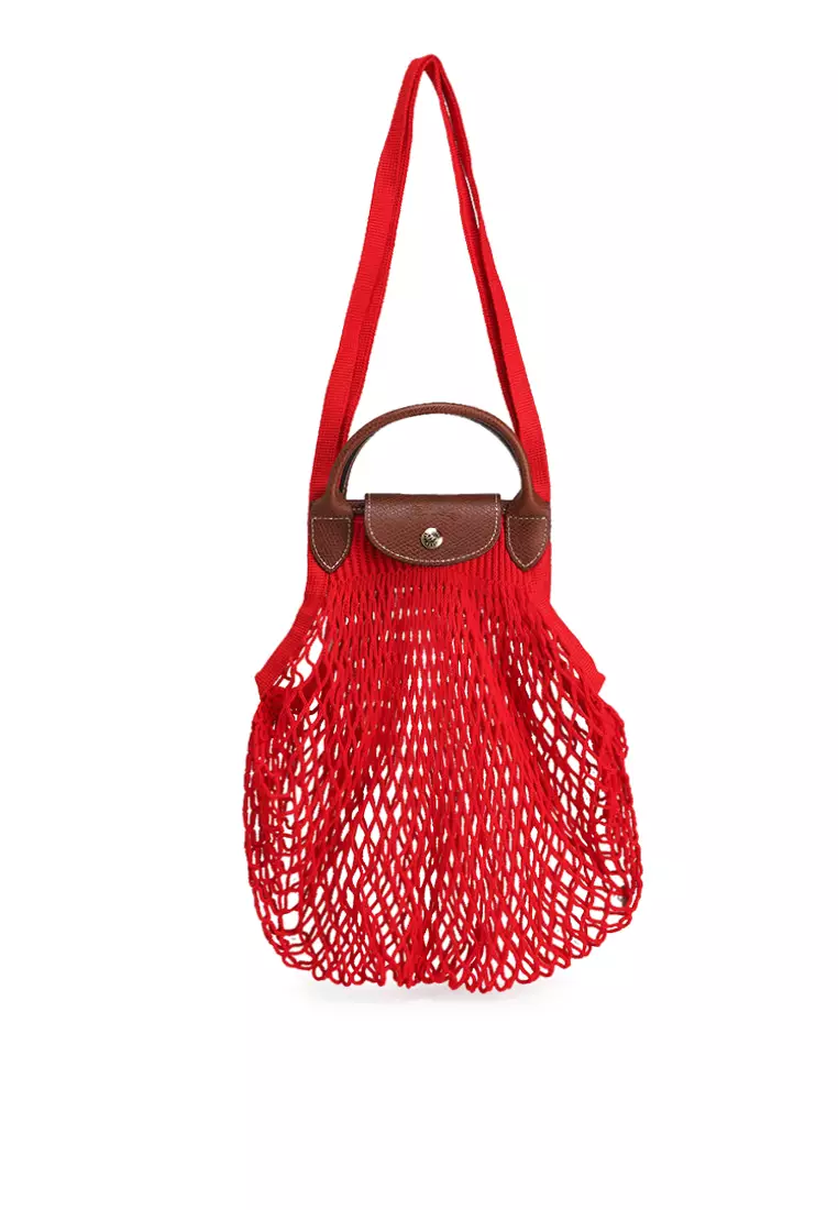 【LONGCHAMP】LE PLIAGE FILET L MESH BAG メッシュバッグ Le Pliage Filet L Mesh bag Black - Canvas | Longchamp PL