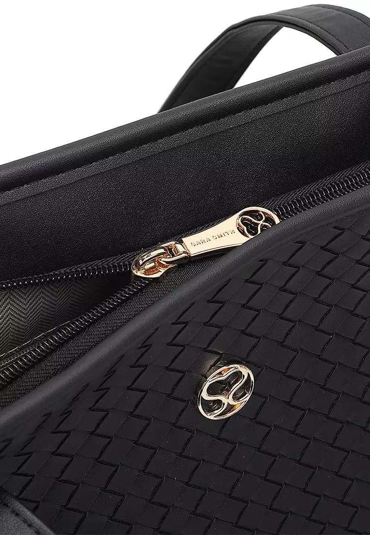 Women's Tote Bag / Shoulder Bag / Top Handle Bag - Black