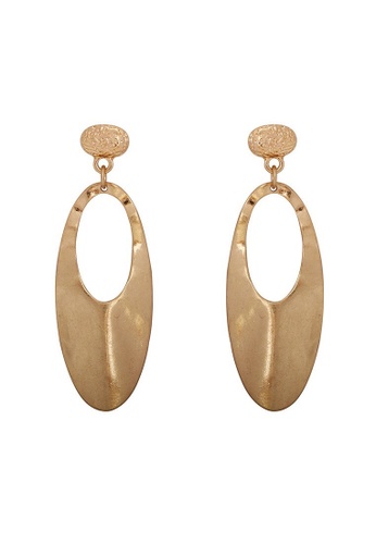 A-Excellence gold Gold Texture Abstract Design Earrings 0087EAC962B5D6GS_1