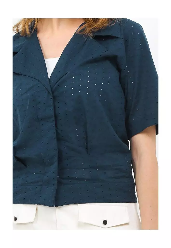 Chanira Pride Blouse-Petrol Blue
