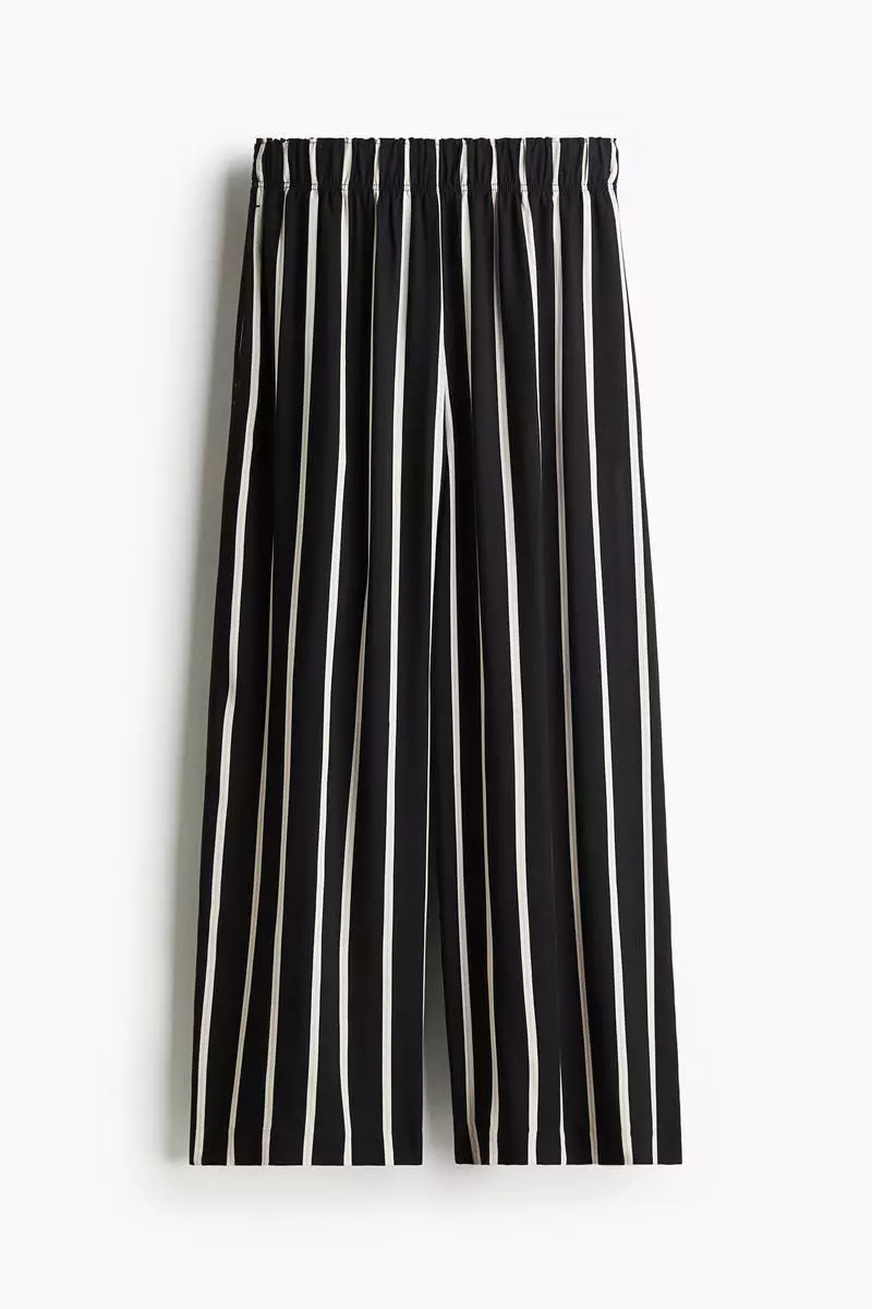 Cropped pull-on trousers