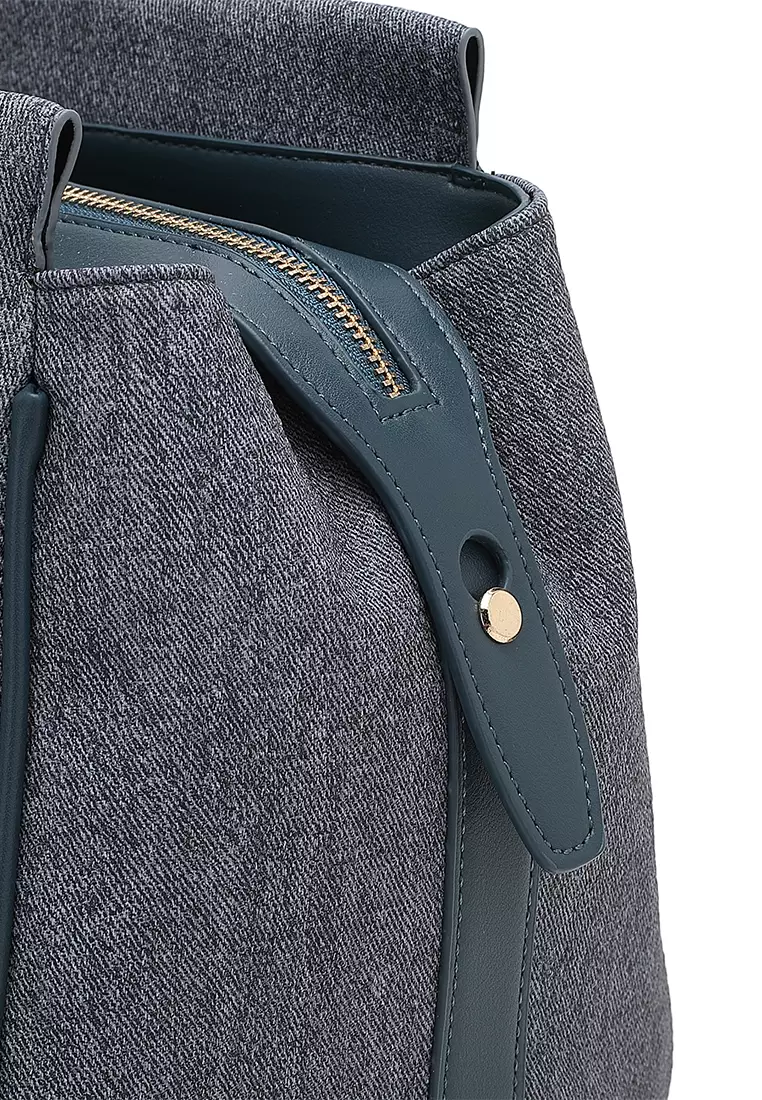Women's Top Handle Bag / Sling Bag / Crossbody Bag / Shoulder Bag - Blue