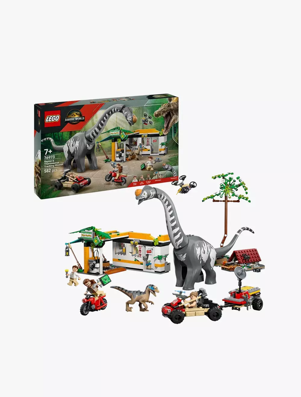 LEGO® Jurassic World Raptor & Titanosaurus Tracking Mission - 76973