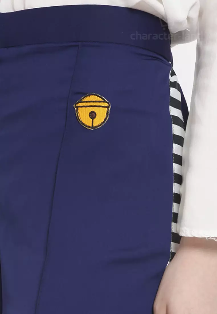 Doraemon Strip Pants Blue
