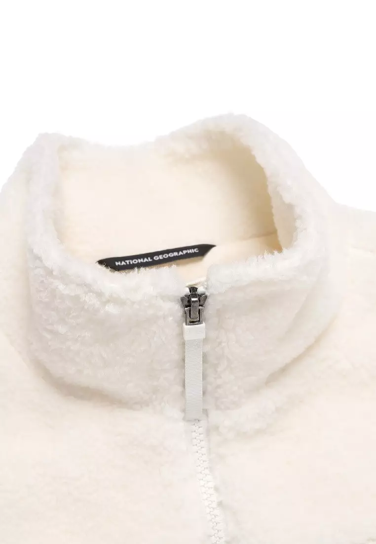 Unisex COTONI Stand Neck Fleece Jacket