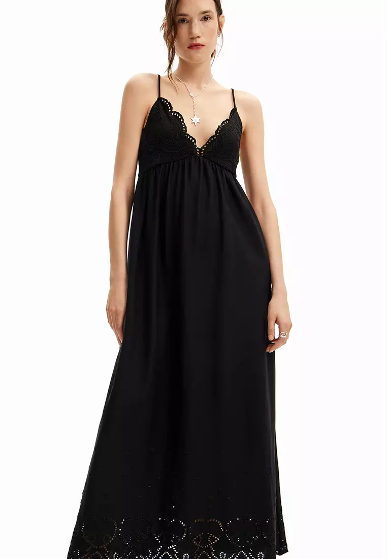 Buy Desigual Desigual Woman Long lace dress. 2026 Online | ZALORA