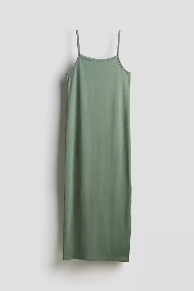 green emerald velvet dress H&M Green Floral Slip Dress main image 0