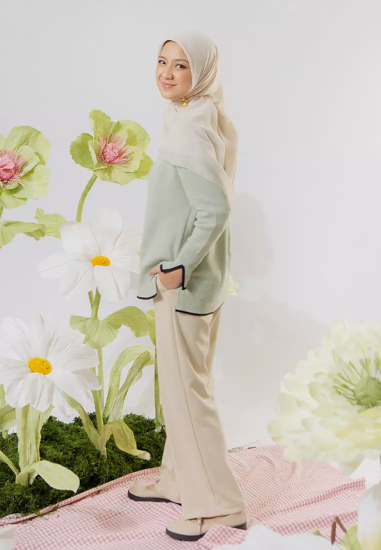 Zahira Knit (Lozy x Nashwa) in Sage