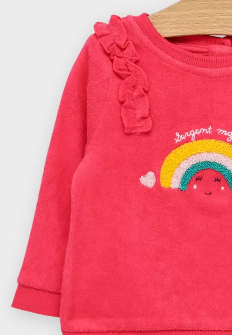 Rainbow sales print jumper