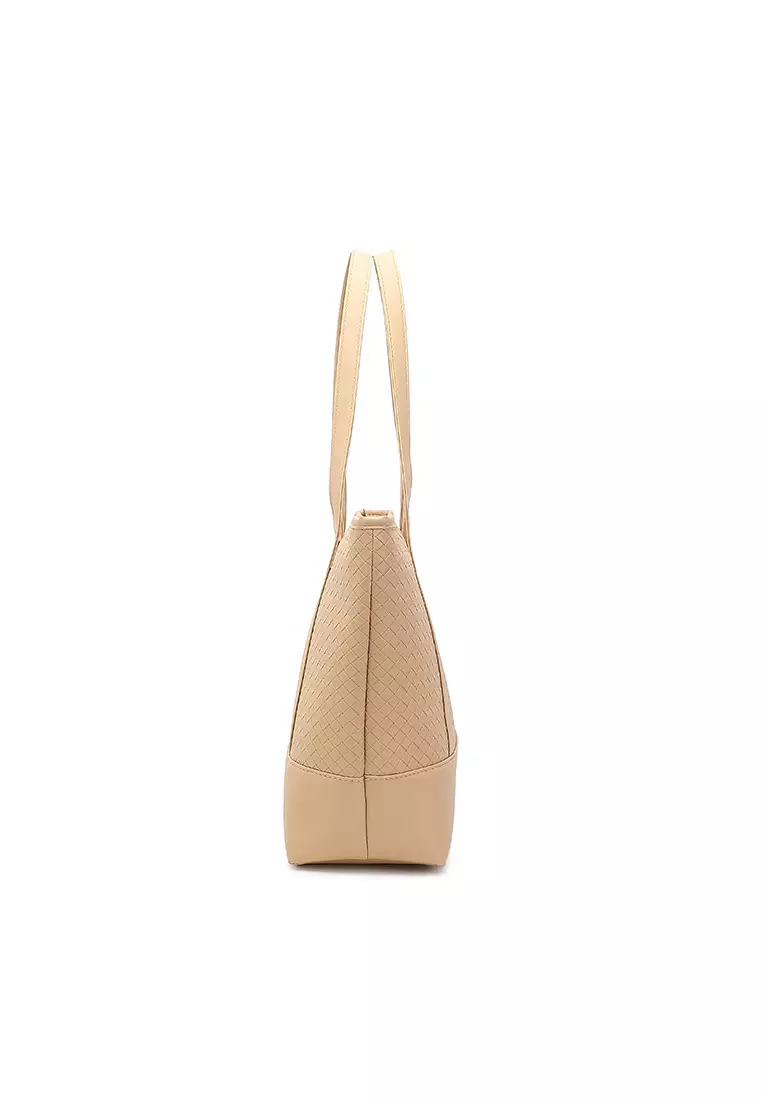 Women's Tote Bag / Shoulder Bag / Top Handle Bag - Apricot