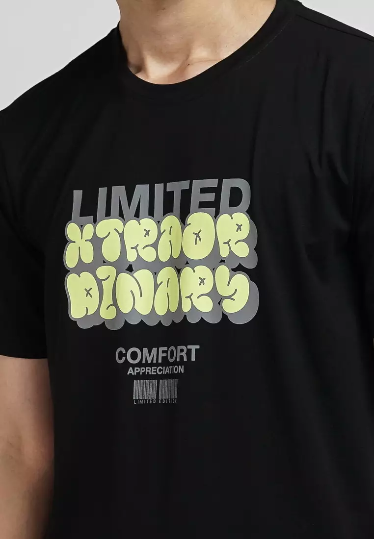 XTRAORDINARY T-Shirt Cotton Spandex Pria 48090