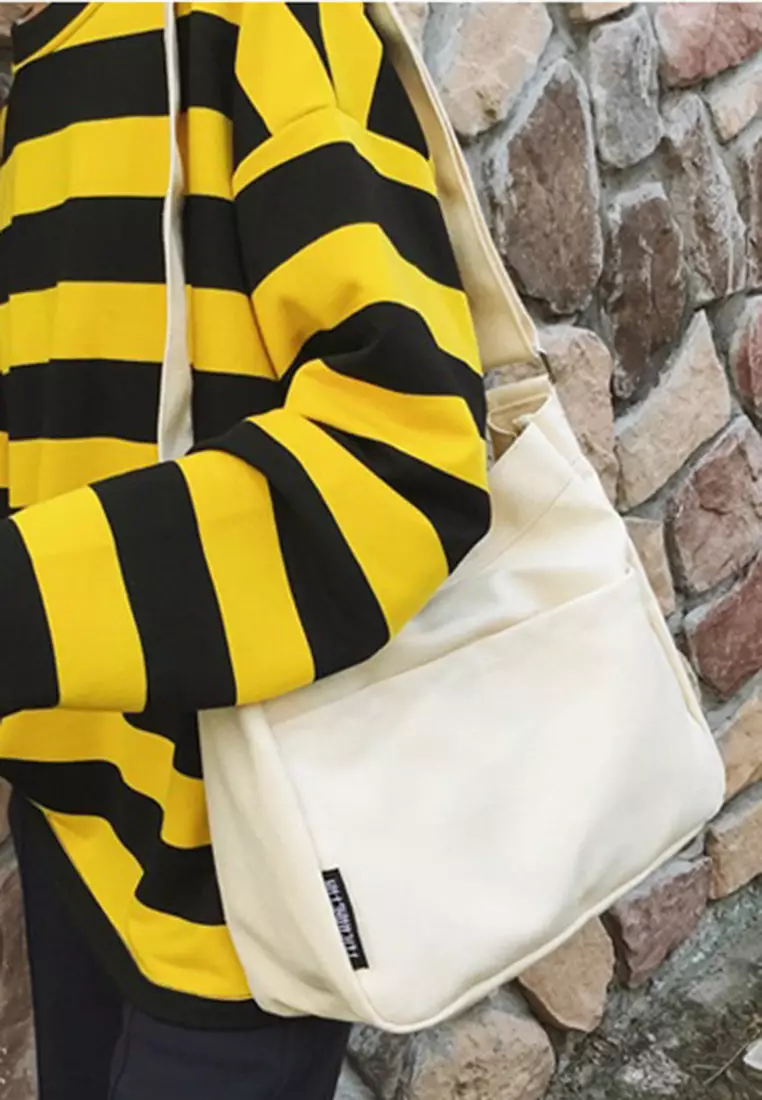 Buy A FRENZ Casual Canvas Crossbody Tote Bag Online ZALORA Malaysia