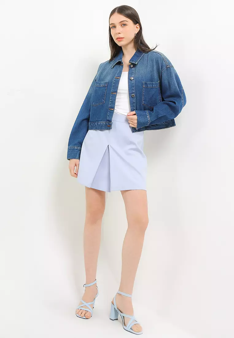 Tygena Cropped 
Denim Jacket
