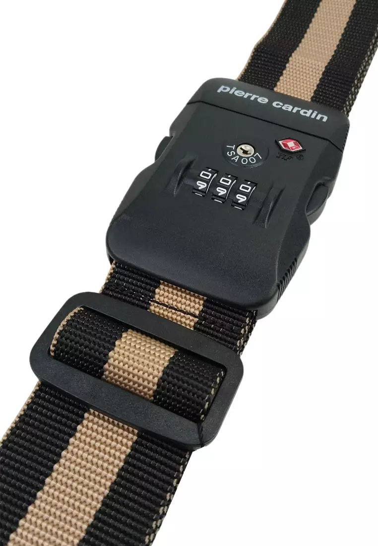 Pierre Cardin Strap Koper Travel Strap to Secure Luggage Tali Pengaman Sabuk Koper TSA