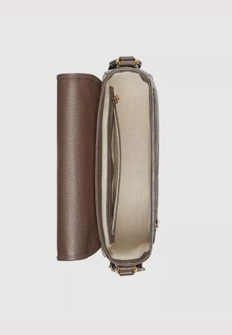 Gucci Gucci Ophidia Supreme Medium Messenger Bag Beige Ebony
