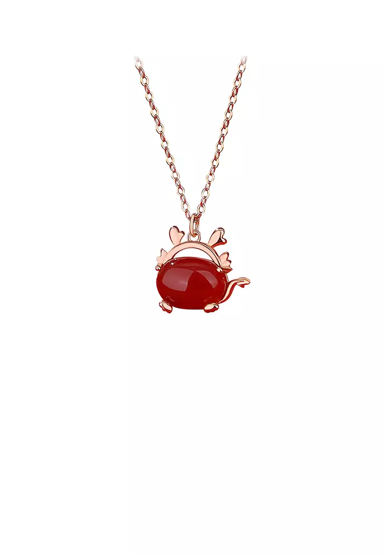 Buy Glamorousky 925 Sterling Silver Plated Rose Gold Simple