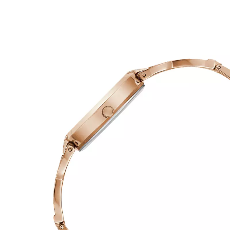 Jam Tangan Wanita Guess Coral GW0868L4 Ladies Rose Gold Dial Rose Gold Stainless Steel Strap
