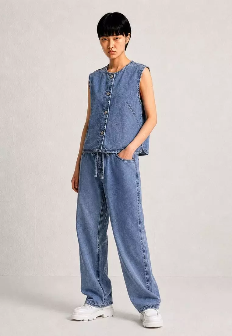 Buy Electro Denim Lab Baggy Drawstring Jeans 2026 Online | ZALORA