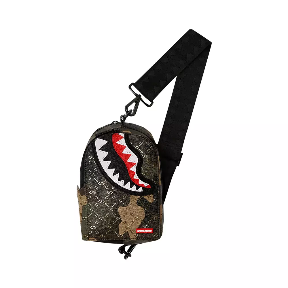 Jual Sprayground Sprayground Over Camo Pattern Sling Backpack