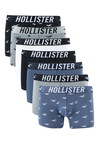HOLLISTER navy 7-Pack Icon Pattern Boxer Briefs A28D5USAF2035FGS_1