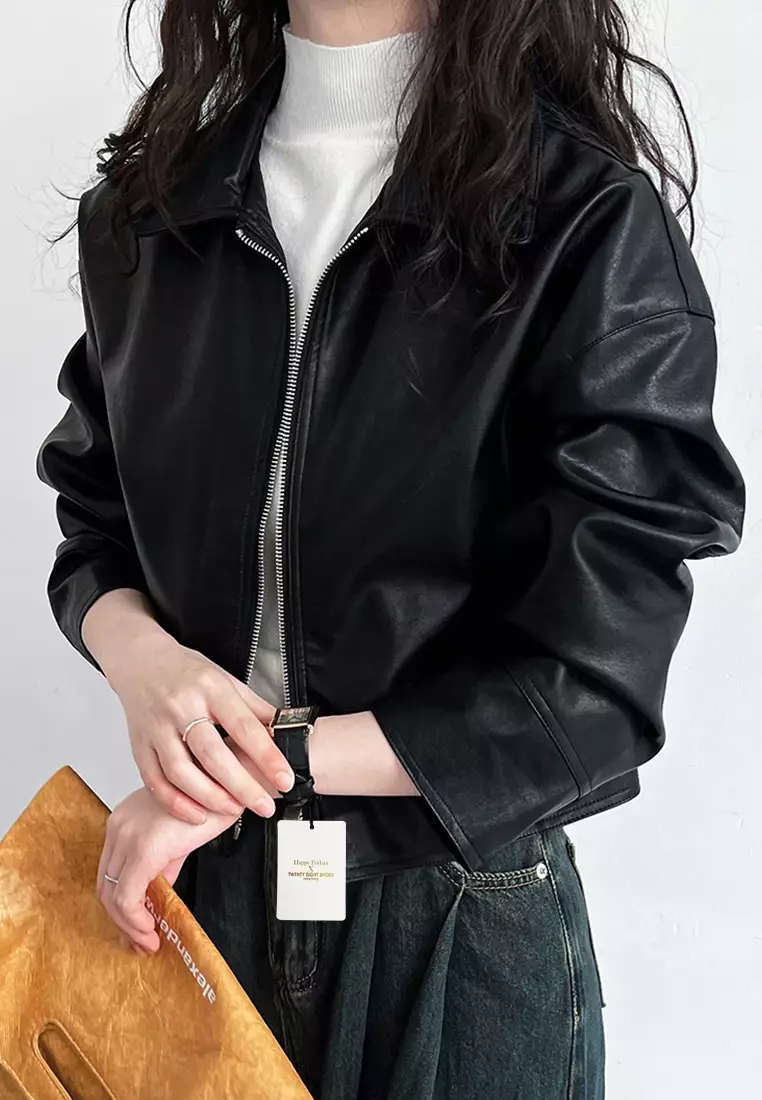 Buy Twenty Eight Shoes Women's Faux Leather Biker Jacket YX9595