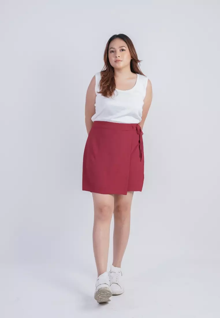 plus size ae ra skort maroon