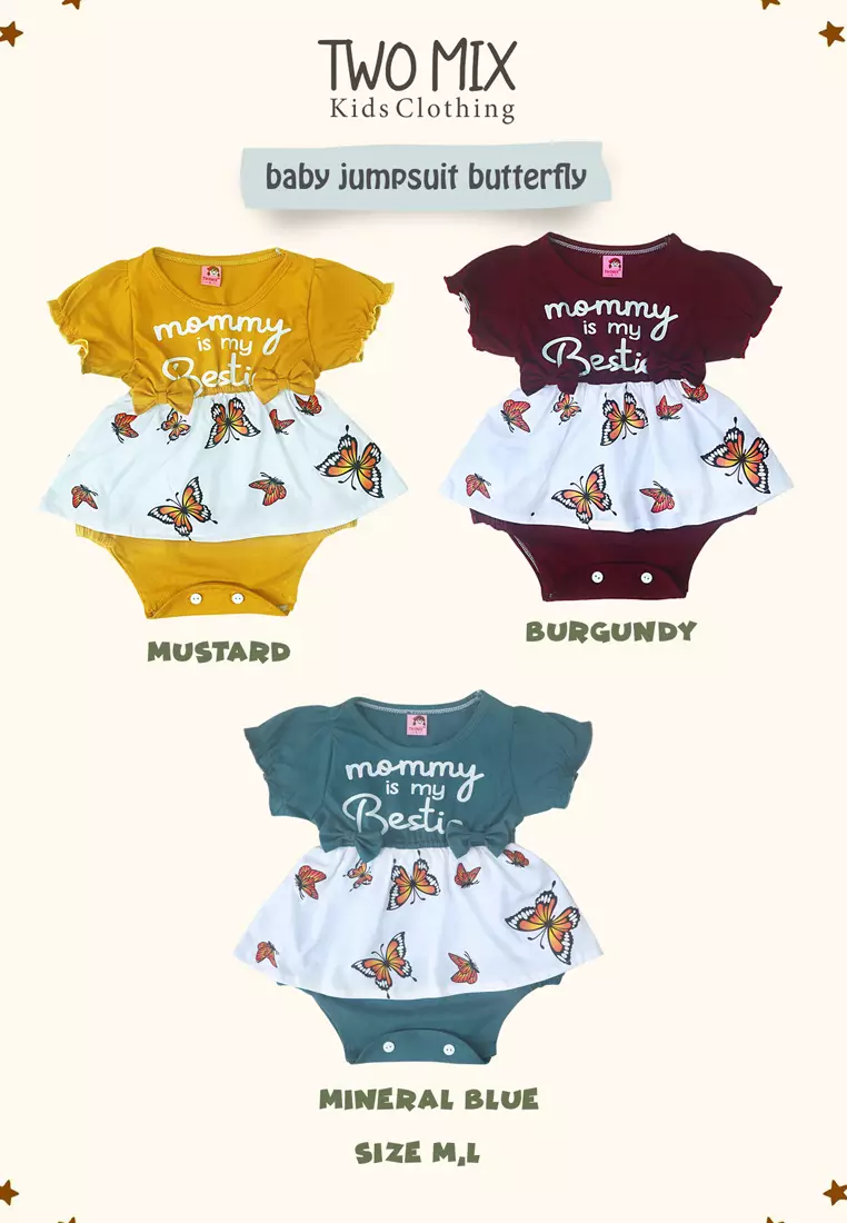 Two Mix - Jumper Bayi Perempuan Newborn 0-12 Bulan 4353 Mustard