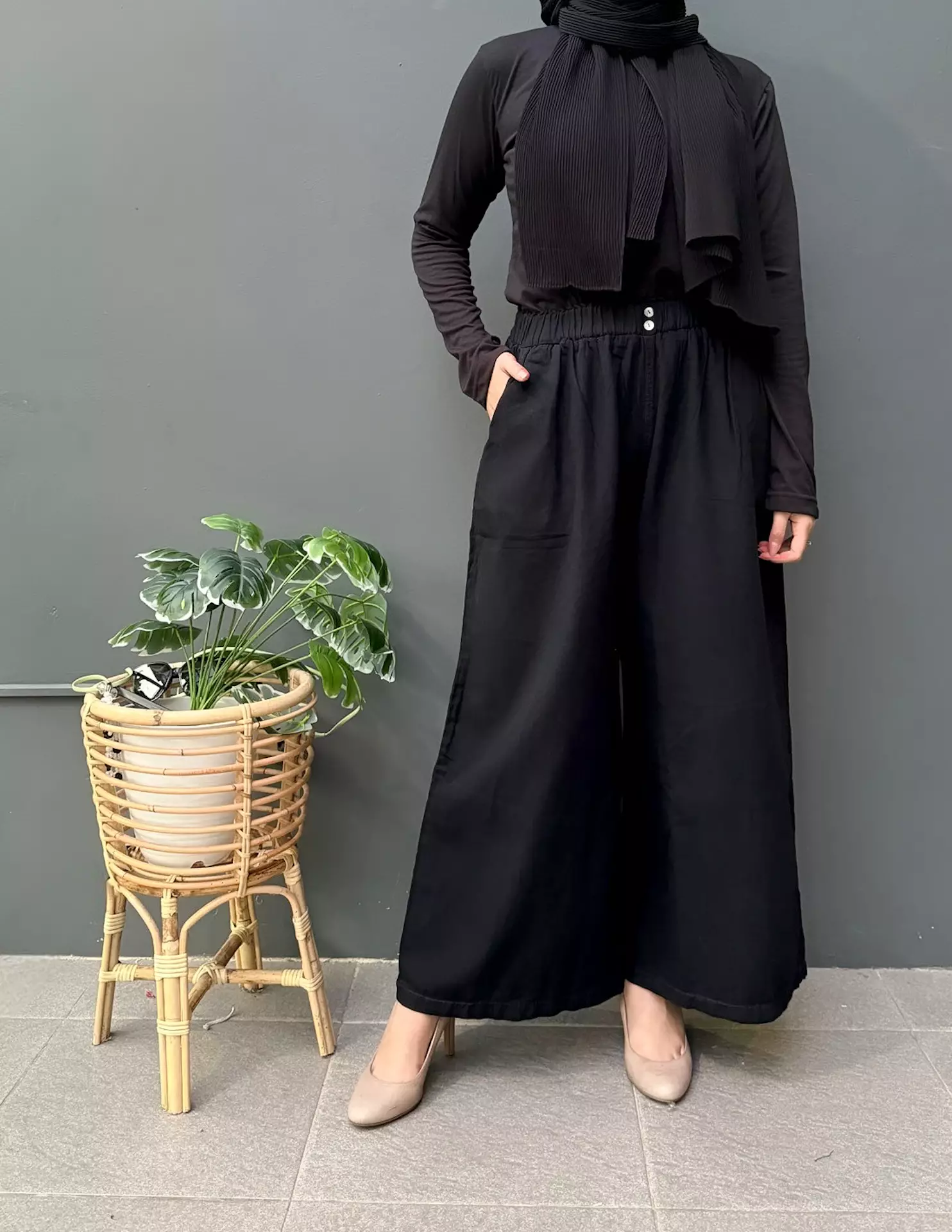 Keyla Cullote (Celana Kulot Denim Basic) Fit BB 80 kg