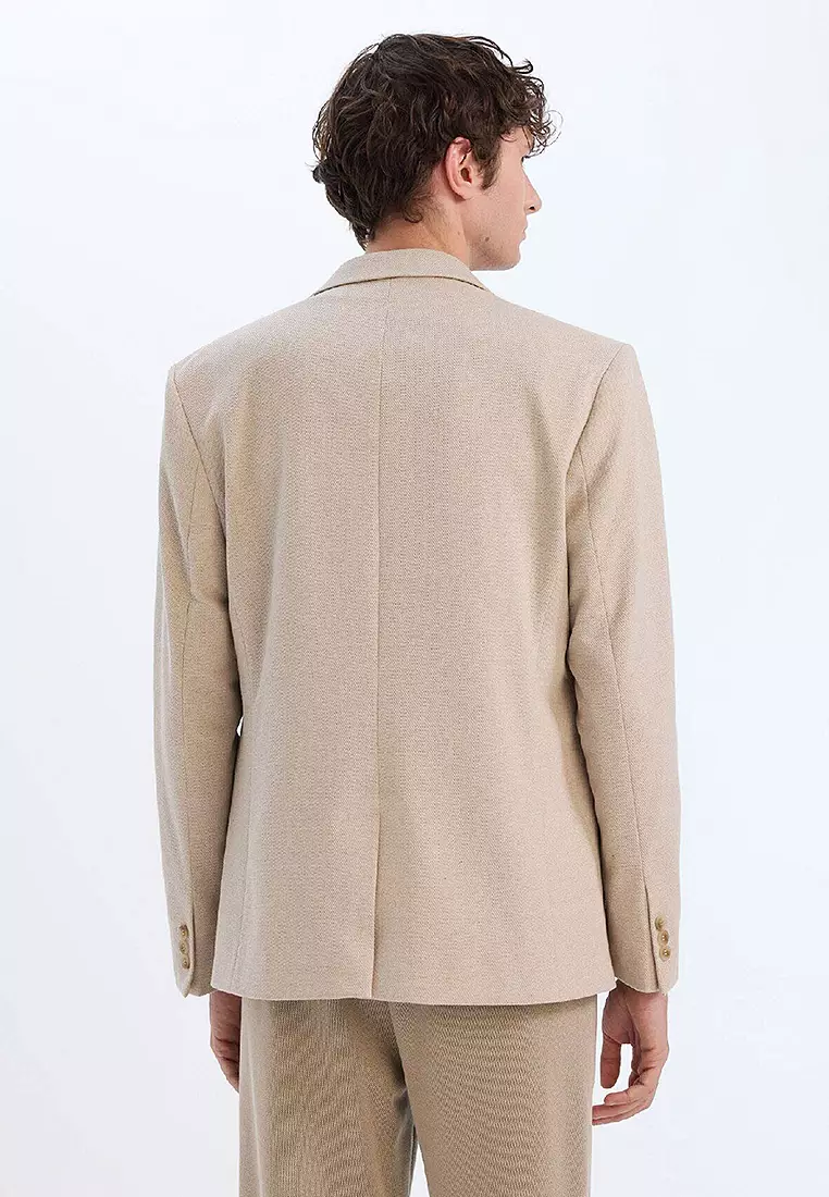 Slim Fit Lined Blazer