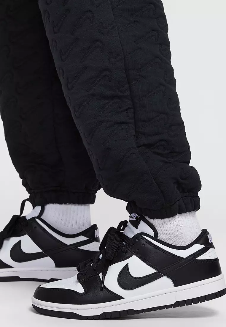 Phoenix Fleece Oversized High-Waisted Jacquard Pants